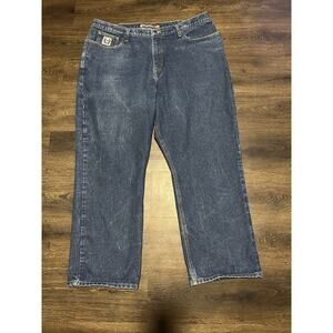 Cinch Jeans Mens 44x30 Blue WRX Flame Resistant FR White Label Work Ranch Job